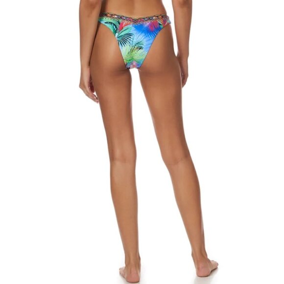 Camilla "What's Your Vice" High-Leg Bikini Bottom, Multicolor - Picture 3 of 3